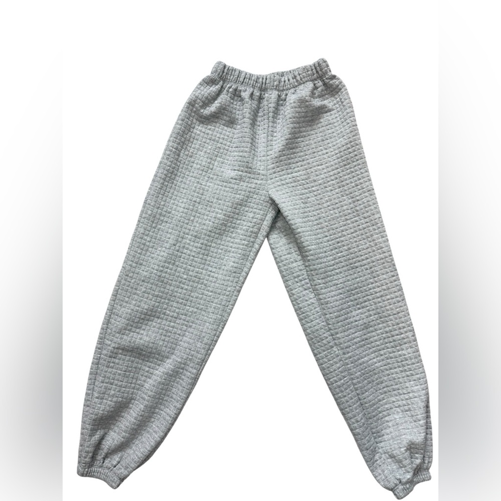 Princess Polly Gray Quilted Sweatpants Joggers